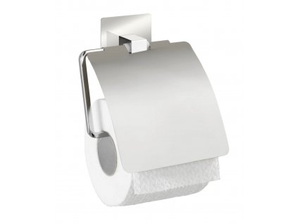 BEZ VŔTANIA TurboLoc QUADRO - Držiak na toaletný papier, kovovo lesklý
