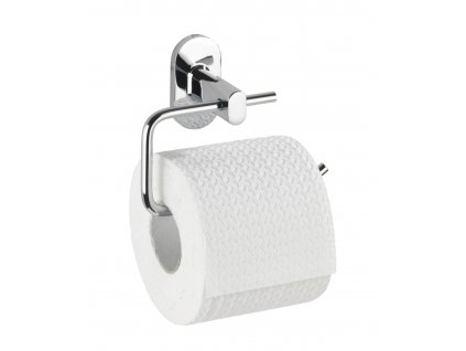 BEZ VŔTANIA PowerLoc RICO - Držiak na toaletný papier, kovovo lesklý