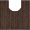 ROMAN LINES - Kúpeľňové predložky hnedé (Rozmer 50x50 cm s výrezom na toaletu)
