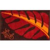 LEAF - Kúpeľňové predložky oranžová (Rozmer 60x100 cm)