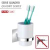 BETZ VŔTANIA TurboLoc QUADRO - Pohár na zubné kefky, kovovo lesklý 4008838271193 Z23847100