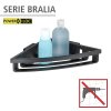 BEZ VŔTANIA PowerLoc BRALIA - Rohová polica, čierna 4008838231869 Z23910100