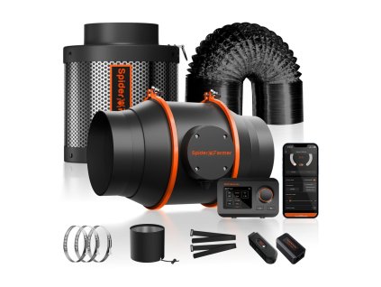 Spider Farmer 152 mm Inline-Ventilator 683 m³/h, GGS-Regler