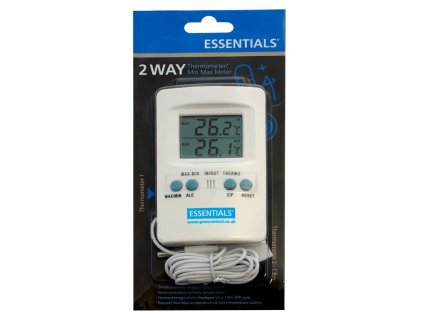 Essentials Digitales Max/Min-Thermometer mit externer Sonde