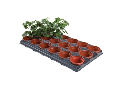 Garland Anzuchtplatte mit Töpfen Professional Growing Tray 18, 56×31,5×7 cm