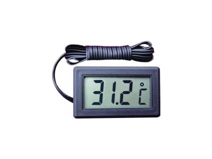 Hutermann HT-02C Digitales Thermometer mit externer Sonde, schwarz