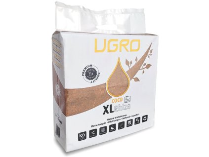 Gepresstes Kokossubstrat U Gro XL RHIZA – ergibt nach Rehydrierung 70 l, enthält Trichoderma