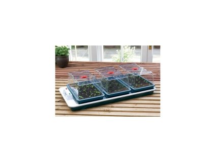 Garland Gewächshaus Big 3, Hartplastik, beheizt mit Thermostat (80,5×41×20 cm)