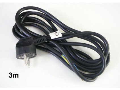 flexo šňůra 3 metry 3 x 1mm2 černá