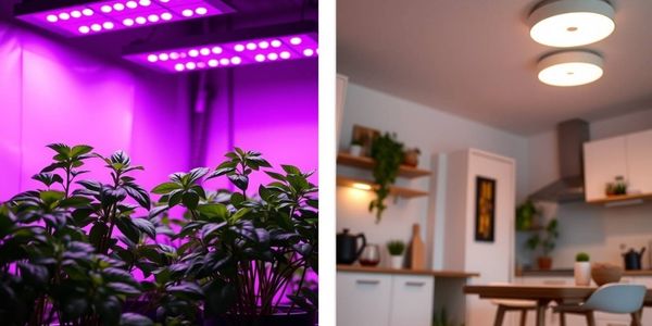 Unterschiede zwischen Pflanzen-LED-Beleuchtung und herkömmlicher LED-Beleuchtung für Zuhause