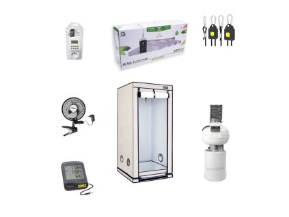 Komplettes Growbox-Set LED SANlight 265W, 80x80x180 cm  