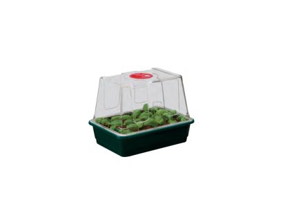 Garland Small High Dome Propagator Green mit Drainage, Hartplastik, unbeheizt, 23×17×18 cm