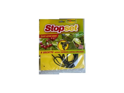 Stopset Gelbtafeln 20×20 cm zum Fang von Fruchtfliegen