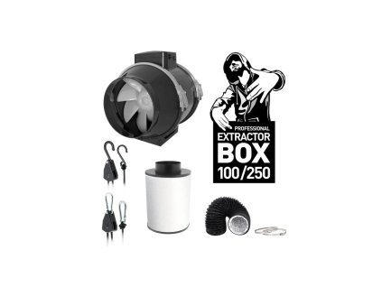 Trafika KIT Extractor 100 mm / 250 m³/h, Komplettset Lüftung