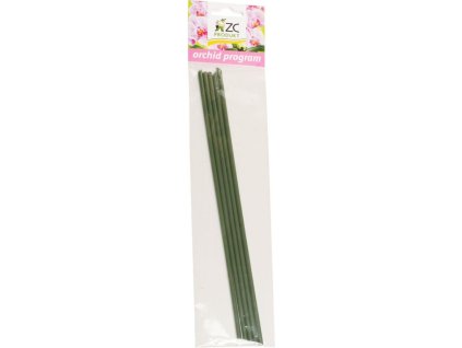 Orchideenstab grün, 27 cm, 5 Stk
