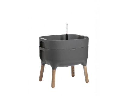 Plastia Urbalive flacher Pflanzbehälter – grau