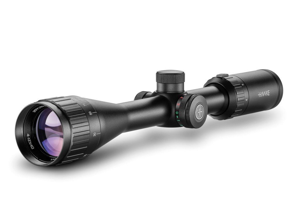 puškohled Hawke VANTAGE IR, 4-12x40AO, 1", osv. osnova .17 HMR