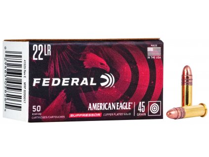 náboj .22LR Federal American Eagle 45gr/3g, Suppresor Subsonic