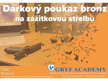 Poukaz střelba bronz