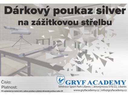 Poukaz střelba silver