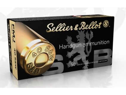 náboj pistolový S&B .40 S&W, 180grs/11,7g, FMJ-TC