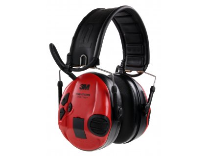 sluchátka elektronická 3M PELTOR SportTac černé/červené