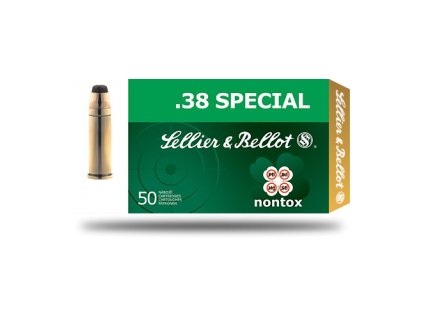 náboj revolverový S&B .38 SPECIAL NONTOX  TFMJ 158grs/10,25g