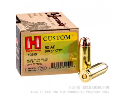 náboj pistolový Hornady .50AE Custom XTP, 300gr
