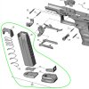 Magazine Walther PPQ M2, 9 mm Luger, 15+2 rounds, AFC, blistr
