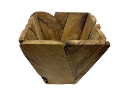 Květník Teak – <table width="386">
<tbody>
<tr>
<td width="386">Květník vytvořený z pečlivě seskládaných prken teaku, které vytvářejí robustní a rustikální vzhled.</td>
</tr>
</tbody>
</table> | GS Furniture