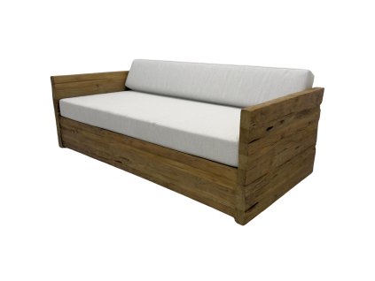 Sofa Erosi 188x89x86 – Kubistické sofa z masivního teakového dřeva, které spojuje ostré linie s komfortním sezením. | GS Furniture