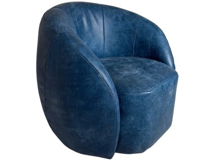 Elegantní točivé holandské křeslo se zakulacenými tvary, ručně vyrobené s důrazem na pohodlí a precizní řemeslné zpracování.