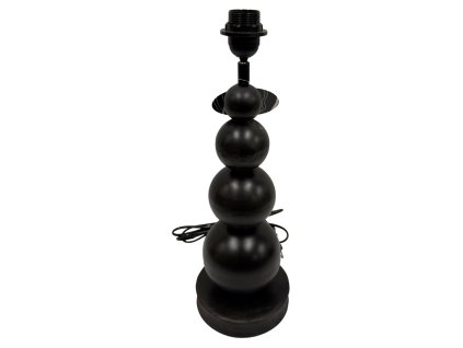 Lampa s podstavcem tvořeným z postupně se zmenšujících koulí, které vytvářejí dynamický a moderní vzhled.