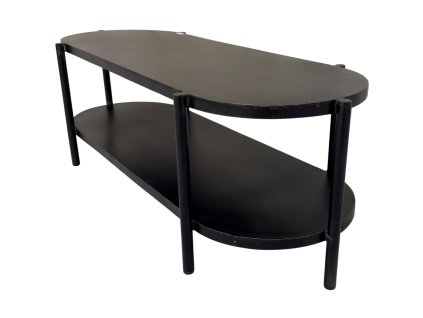 Stůl konf. Bologna 125x45x40 – <p>Kovový oválný konferenční stůl s integrovaným úložným prostorem.</p> | GS Furniture