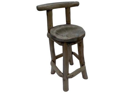 Barovka venkovní 51x45x100 – <p>Odolná venkovní barová židle z masivního dřeva, kombinující přírodní eleganci a pevnou konstrukci.</p> | GS Furniture
