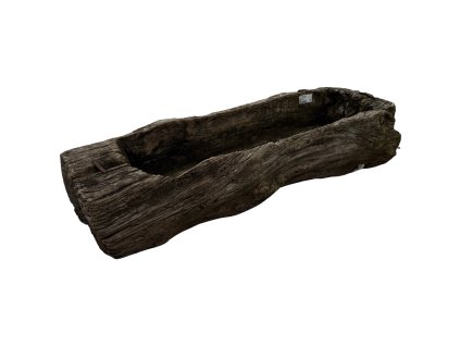 Květník dřevo 120x36x23 – <p>Rustikální dřevěný květník ze starého kmene s popraskaným povrchem a jedinečnou patinou času.</p> | GS Furniture
