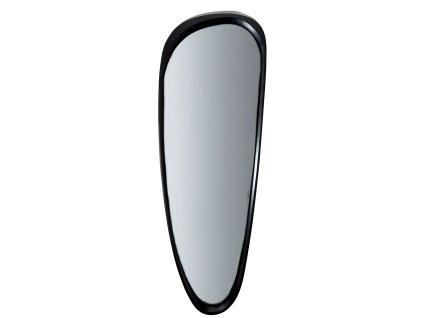 Elegantní nástěnné zrcadlo Egg v černém provedení – moderní tvar, kvalitní rám, výrazný designový prvek.