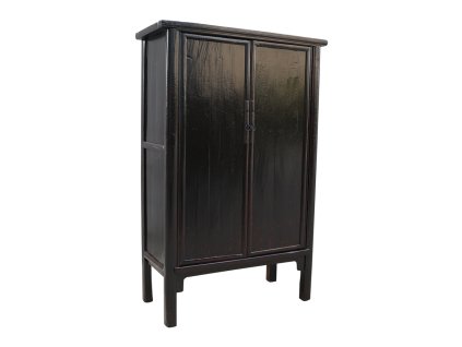 Impozantní čínská lakovaná skříň v elegantní černé barvě.