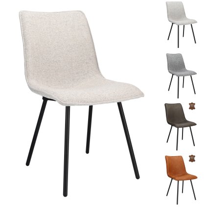 Židle Grant Stof Oasis Grey 65 Leg Black (Color Grey 65)