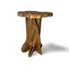 Stolička kořen teak Indonésie 55x55x70