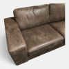 Sofa Novara 3 Microleder Yacht Coffee