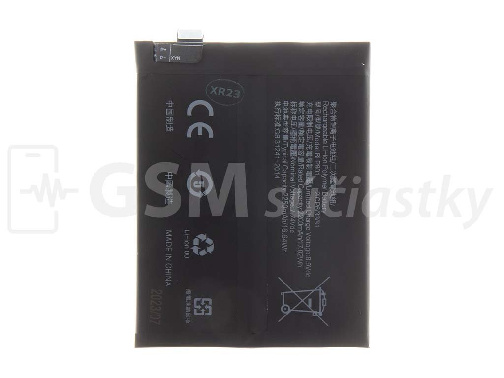 Batéria OnePlus 8T 4500mAh BLP801