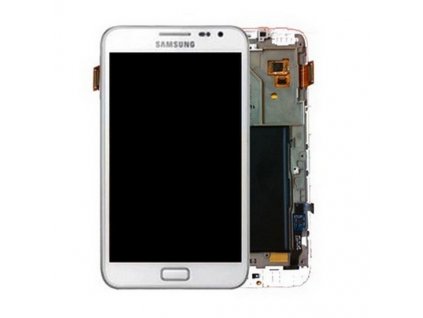 lcd displej samsung N7000 Galaxy Note dotykové sklo biele s RÁMOM