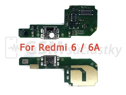 Doska nabíjania Xiaomi Redmi 6,6A nabíjací konektor, mikrofón