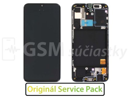 Samsung A405 Galaxy A40 LCD displej + Dotykové sklo a Rám Originál