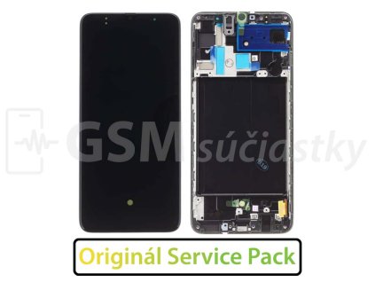 Samsung A705 Galaxy A70 LCD displej + Dotykové sklo a Rám Originál