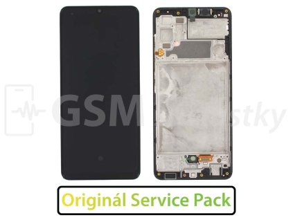 Samsung A325 Galaxy A32 LCD displej + dotykové sklo a Rám Originál