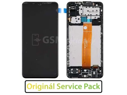 Samsung M127F Galaxy M12 LCD displej + dotykové sklo a Rám Originál