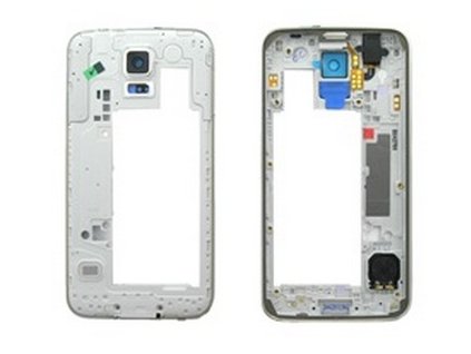 RÁM stredový Samsung Galaxy S5 G900 biely