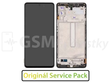 Samsung M526 Galaxy M52 LCD displej + Dotykové sklo a Rám Originál